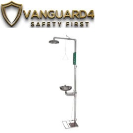 EYECURE SS-E150 Stainless Steel Pedestal Mounted Basin Safety Eyewash Station