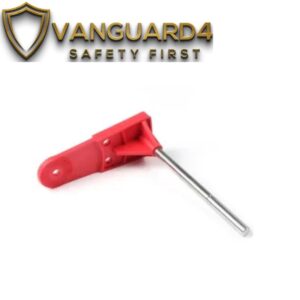 A "Blocking Arm for Universal Valve Lockout" is an accessory or an integral part of a modular universal valve lockout system. Its primary function is to provide a rigid, extendable barrier that prevents the operation of specific types of valves, particularly quarter-turn ball valves, and can also be used in conjunction with other components to secure multi-way valves or irregular-shaped devices.