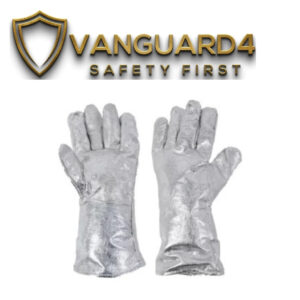 Aluminum Foil Coating Fire Resistant Silver Gloves