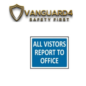 CS-912 All Visitor Report To Office Sign