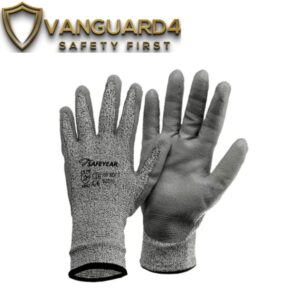 Safeyear PD8045 Cut Resistant Level 3 PU Coated Safety Work Gloves