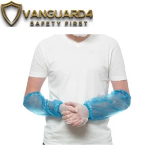 Disposable PE Plastic Arm Sleeves Cover with Elastic Cuff
