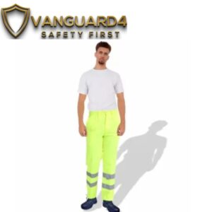 Prime Captain HVF3102 Polycotton High Visibility Reflective Tape Fluorescent Trouser