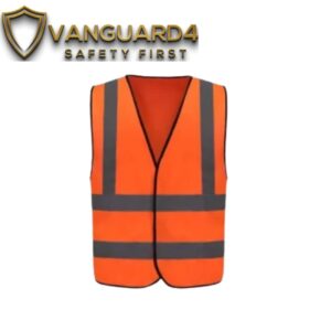 Reflective 120GSM Polyester Orange Safety Vest