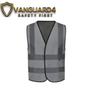 Reflective 120GSM Polyester Grey Safety Vest